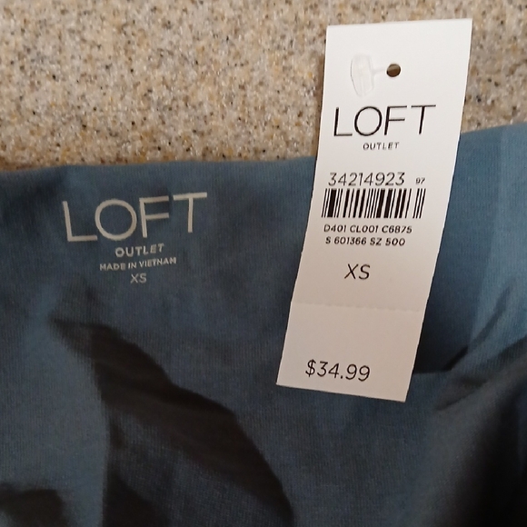 LOFT Steel Blue Eyelet Camisole - Picture 4 of 7